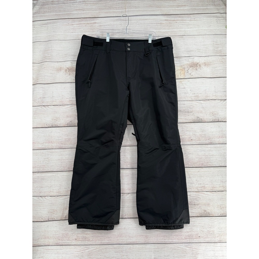 Snow Country Outerwear Snow Pants Mens 1XL Black Insulated Ski Snowboard Pants